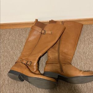 Naturalizer Brown Wide Leg Knee Boots